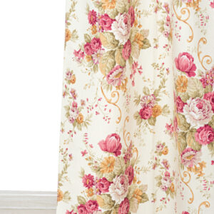 Draperie imprimata Botanico Rojo DIG